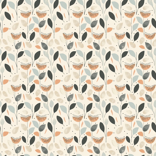 Scandinavian inspired pattern illustration minimal light airy cream and beige contemporary Perfectly