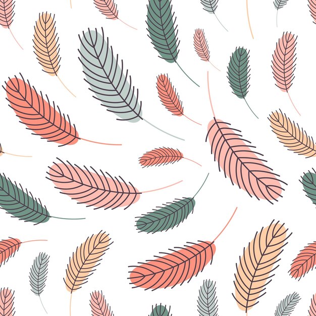 seamless pattern of bird feathers easter pattern