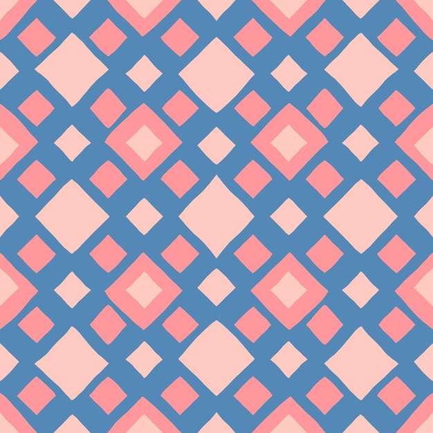Seamless pattern retro vintage style 90 70s or 80s on pink Seamless pattern design