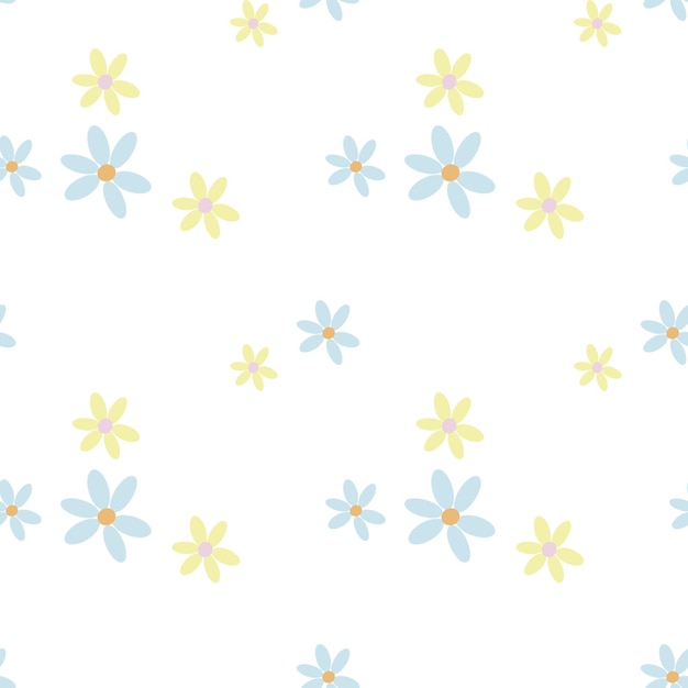 Seamless pattern with flowers