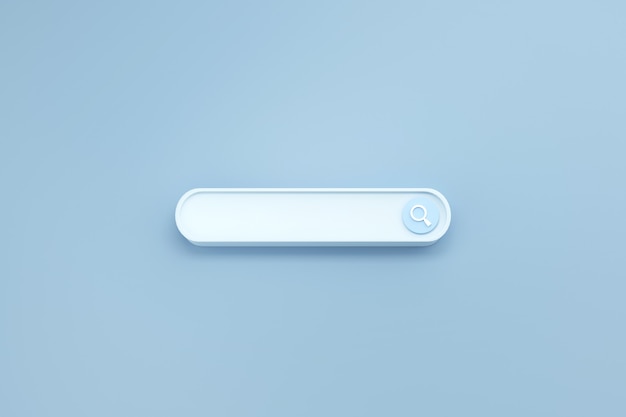 Search or magnifying glass in blank search bar