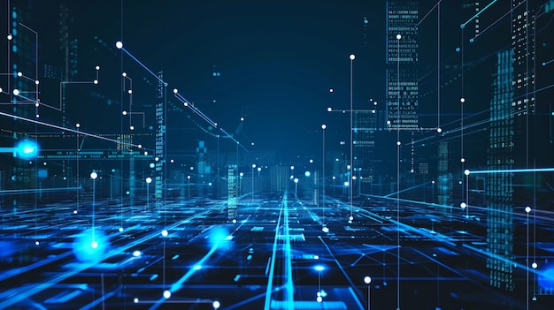 Smart City Of Cybersecurity Digital Data Of Futuristic And Technology Of Cloud Innovation city