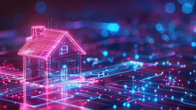 Smart Home futuristic concept