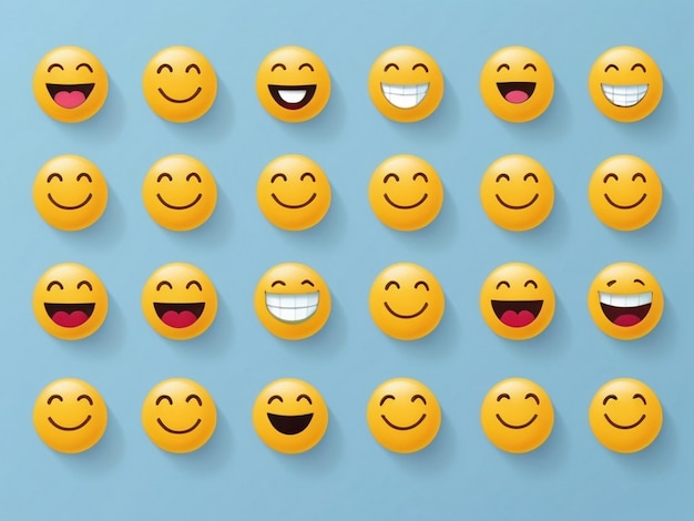 smile day emojis arrangement