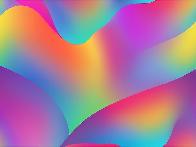 Smooth and blurry colorful gradient mesh background Modern bright rainbow colors