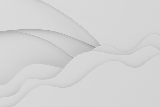 Smooth white wave background