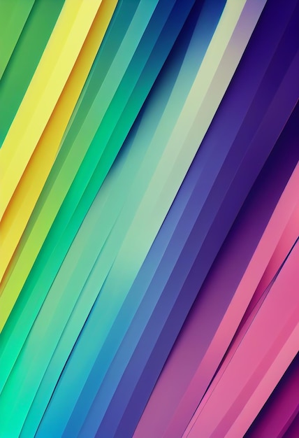 Smuk farverig abstrakt wallpaper 3D-rendering