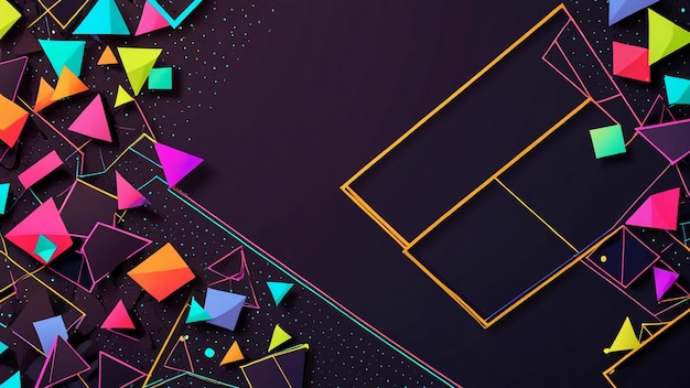 Smuk og fredfyldt banner baggrundsgeometri