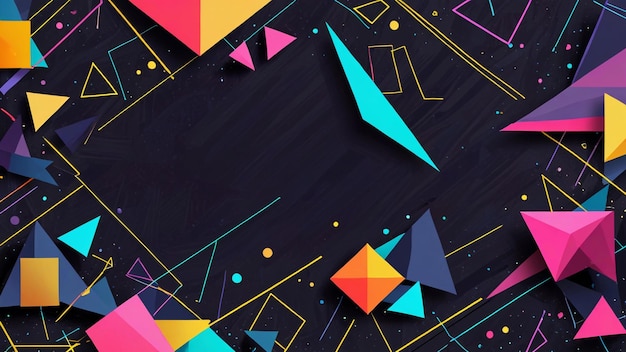Smuk og fredfyldt banner baggrundsgeometri