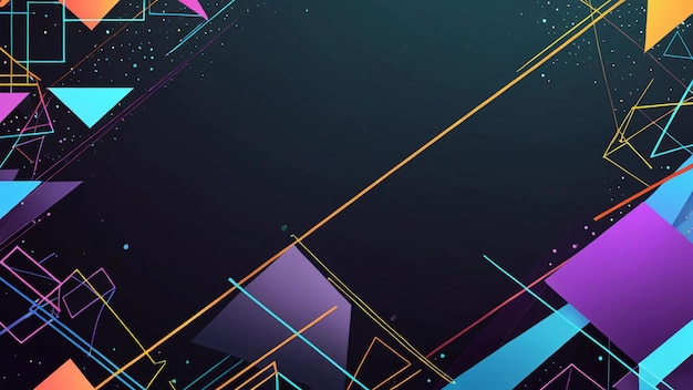 Smuk og fredfyldt banner baggrundsgeometri