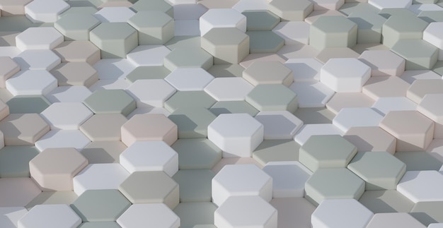 Soft beauty multi color toy background wallpaper collection hexagonal pattern3D render image with texture ideal for marketing and social media images Minimal canvas copy space for text and images