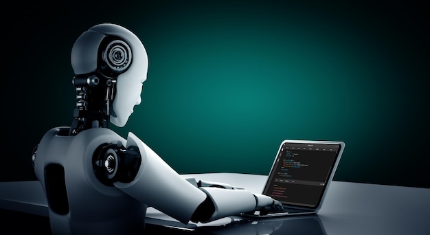 Software development programming on computer screen for modish application