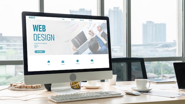 Software til webdesign tilbyder moderne skabeloner til online detailhandel