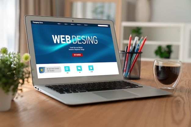 Software til webdesign tilbyder moderne skabeloner til online detailhandel