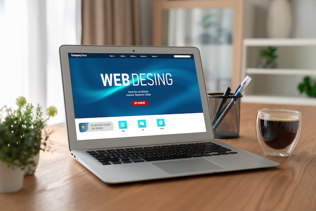 Software til webdesign tilbyder moderne skabeloner til online detailhandel