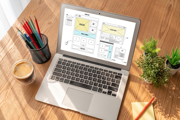 Software til webdesign tilbyder moderne skabeloner til online detailhandel