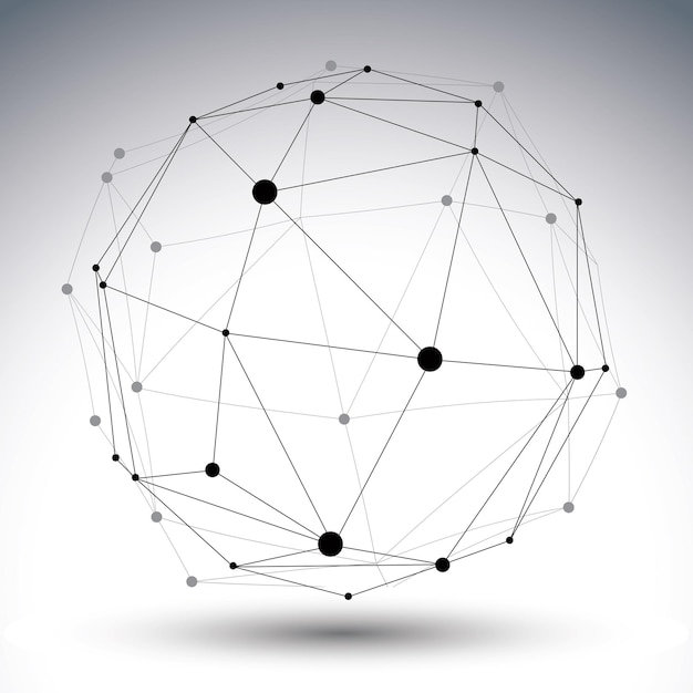 spatial vector contrast digital eps8 object geometric dimensional technology wireframe element