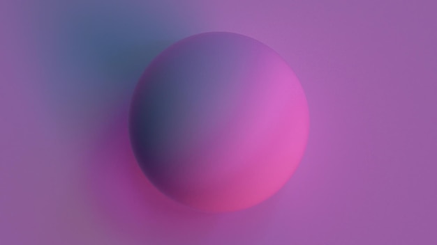 Sphere hanging in multicolored space