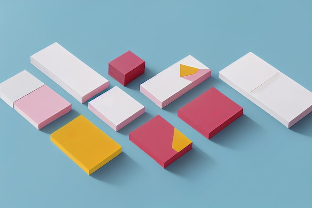 Stationary Set Mockup Background Image Template