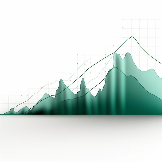 Statistics graph with upwards trajectory
