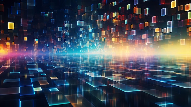 style of cyberpunk abstract futuristic wallpaper