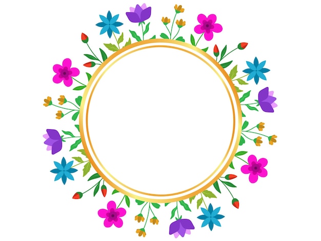 Summer Flower Frame Background