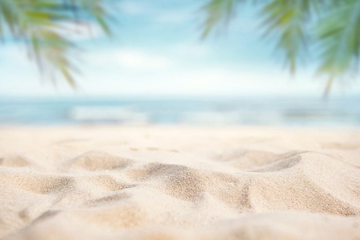 Bild summer tropical beach and waves