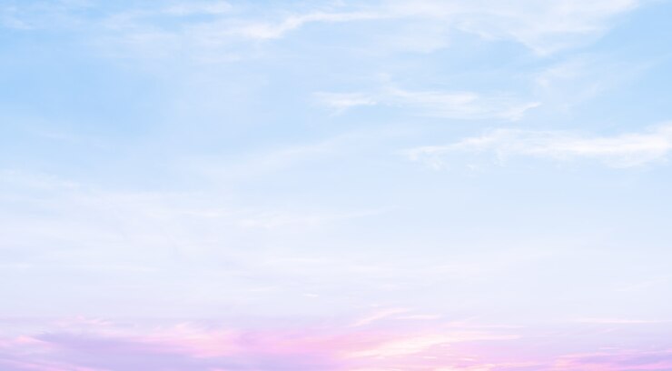 Bild sunset dramatic blue sky pink clouds