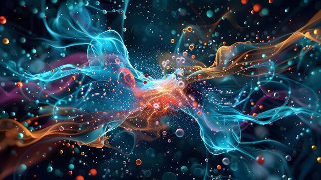 Synesthesia visualization music as colors and shapes style by idea24club