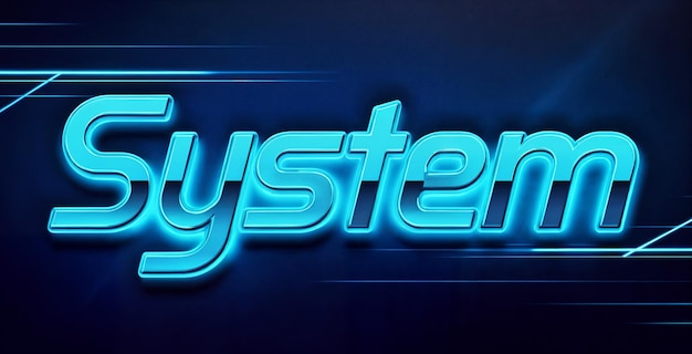 System - Neon lys