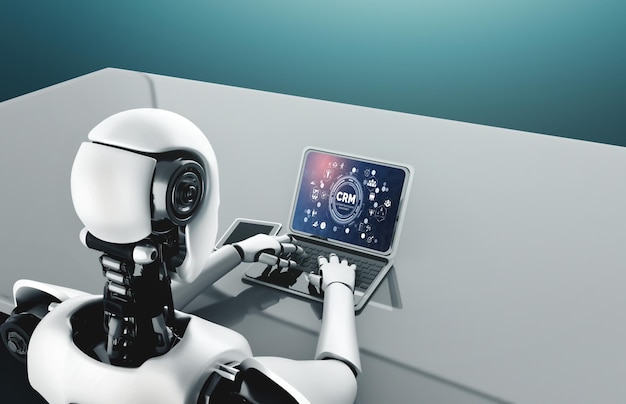 System til kundehåndtering på en smart computer til CRM-forretning