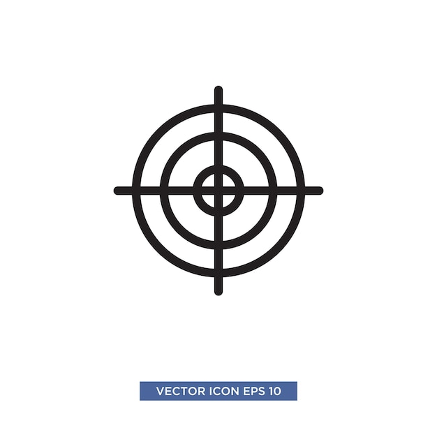 target scope icon vector illustration