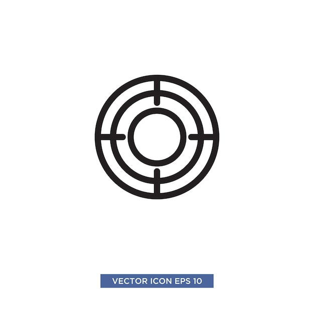Target scope icon vector illustration