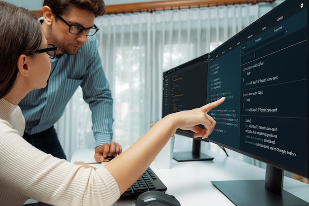 Team developers program thinking newest coding creative website Postulate