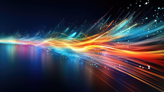 Technological background of a highspeed connectionCreated with Generative AI technology