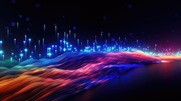 technological background of a highspeed connectioncreated with generative ai technology