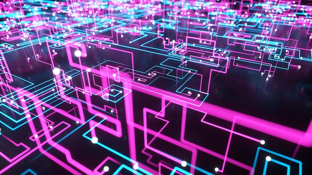 Technological concept background