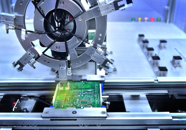 Technological process of soldering and assembly chip components on pcb board automated