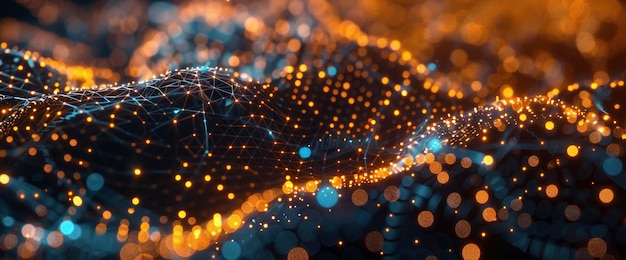 Technology Abstract Blockchain Processing Nodes Technology Abstract Background