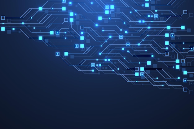technology abstract circuit board texture background. high-tech futuristic circuit board banner wallpaper. digital data. engineering electronic motherboard illustration.