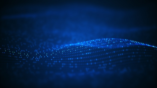 Technology binary data wave  .