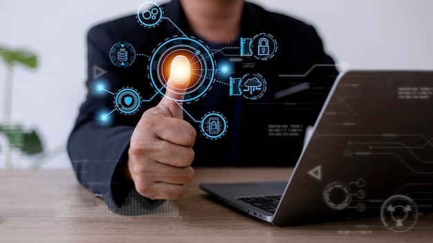 Teknik fingeravtrycksskanning ger säkerhet digital transformation förändringsledning ny teknik big data och affärsprocessstrategi automatisera drift kundservicehantering