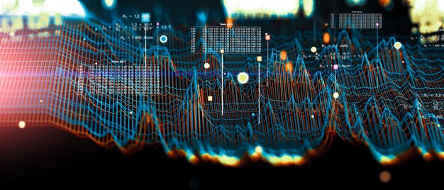 Teknik och vetenskap bakgrund.Datavetenskapsteknik och blockkedja koncept.Big data.