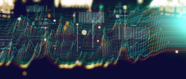 Teknik och vetenskap bakgrund.Datavetenskapsteknik och blockkedja koncept.Big data.