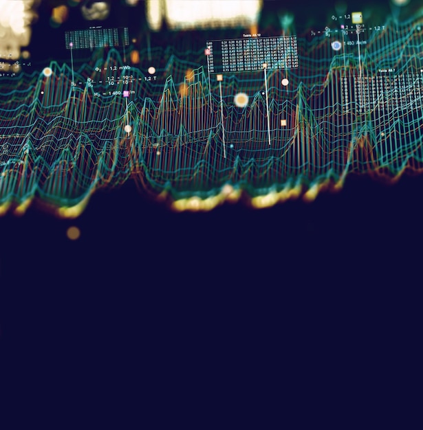 Teknik och vetenskap bakgrund.Datavetenskapsteknik och blockkedja koncept.Big data.