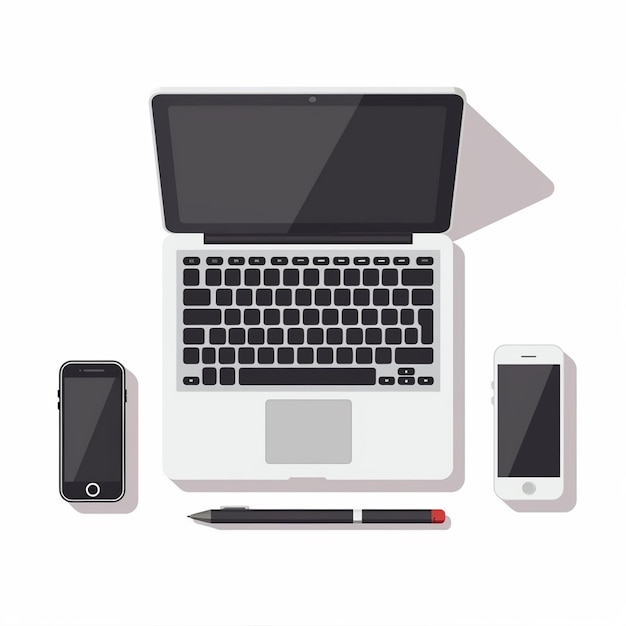 teknologi enhed gadget vektor illustration elektronisk design 3D-rendering digitalt udstyr headph