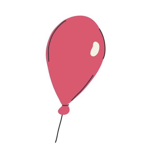 The 4th of July vector illustration with air balloon