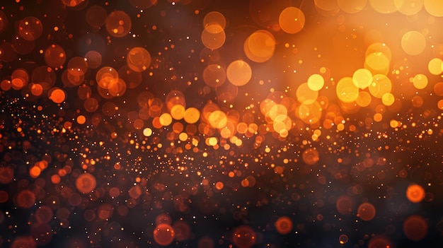The abstract picture about warm tone colorful particle lighting lights AIG53
