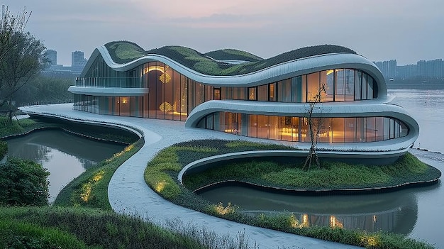 the home is designed by architect