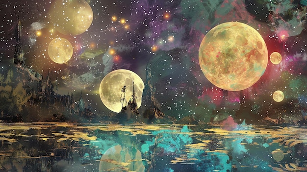 the image is a beautiful landscape of an alien planet